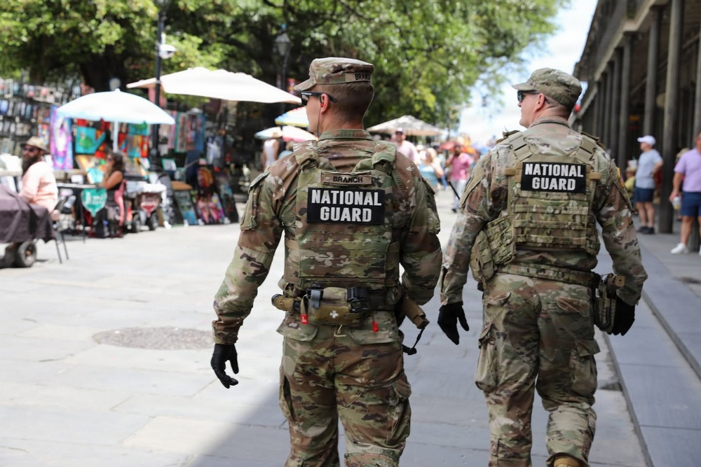 Louisiana National Guard Supports Festival Security Operations with Task Force NOLA