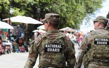 Louisiana National Guard Supports Festival Security Operations with Task Force NOLA