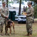 Military Working Dog EErek recognized for exceptional career