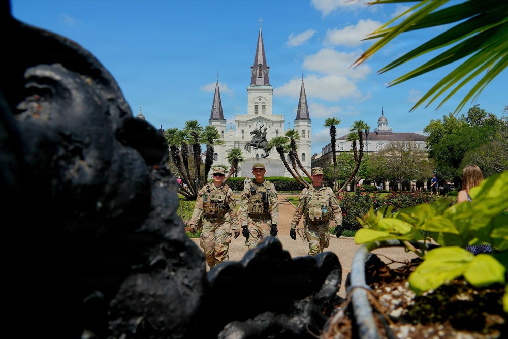 Louisiana National Guard Supports Festival Security Operations with Task Force NOLA