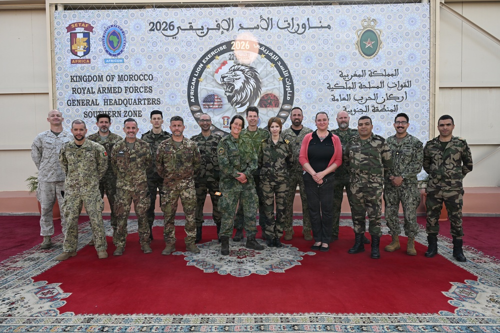 US service members participate in multinational academics during African Lion 26