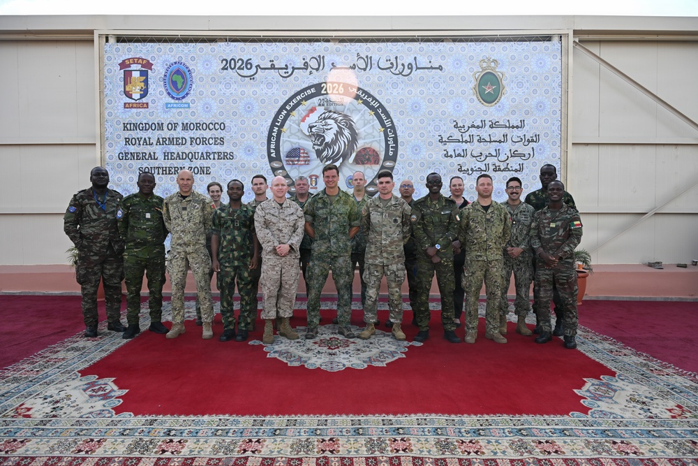 US service members participate in multinational academics during African Lion 26
