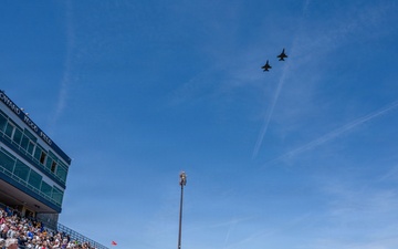 114th Fighter Wing conducts flyover for 101st Annual Howard Wood Dakota Relays