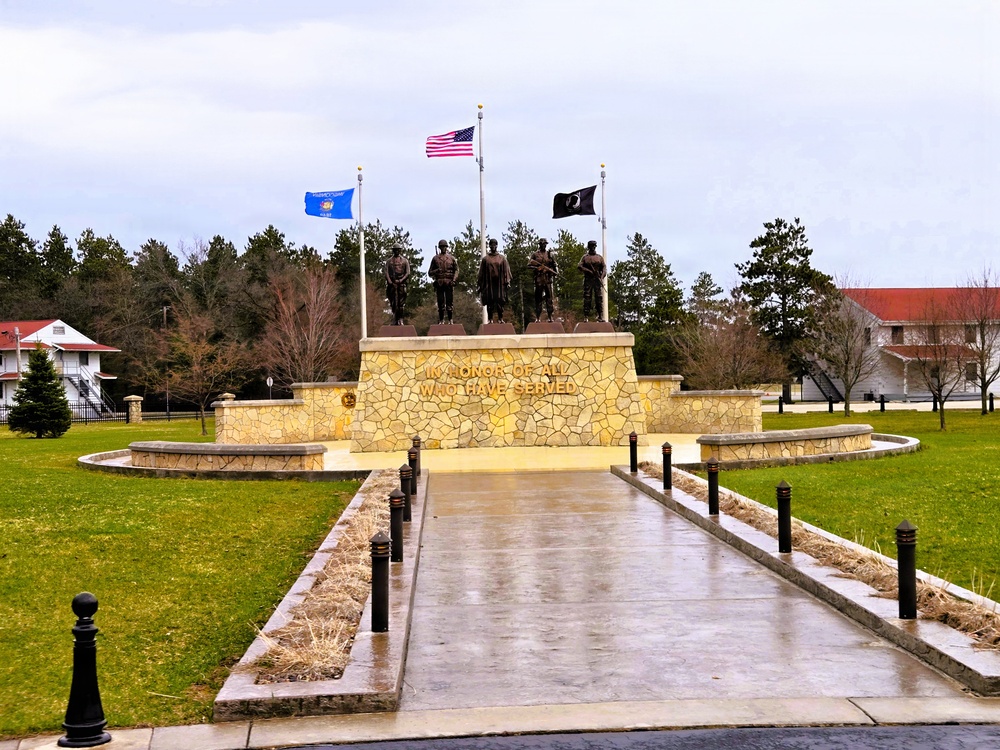 April views at Fort McCoy's historic Commemorative Area