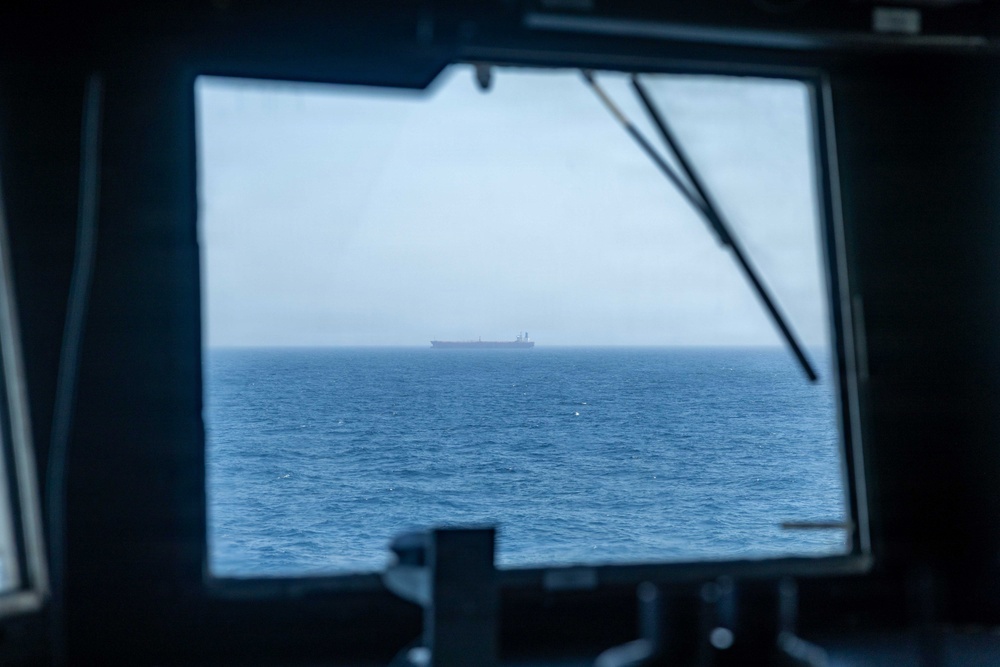 USS Rafael Peralta Enforces Maritime Blockade