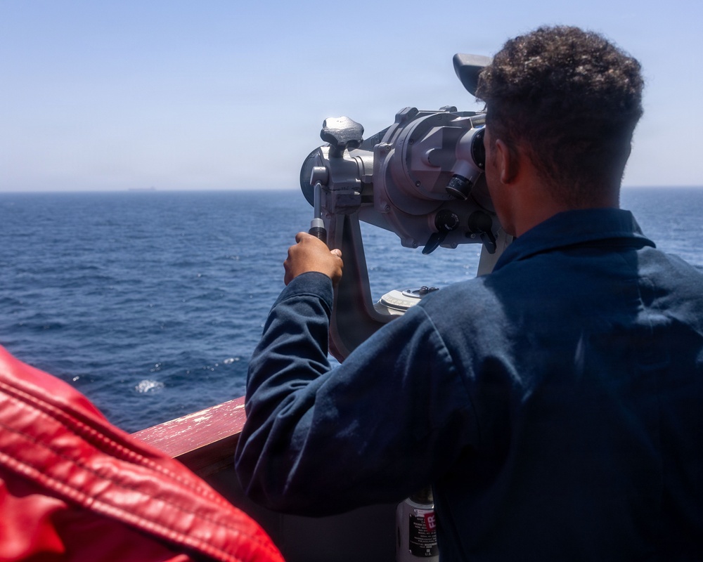 USS Rafael Peralta Enforces Maritime Blockade