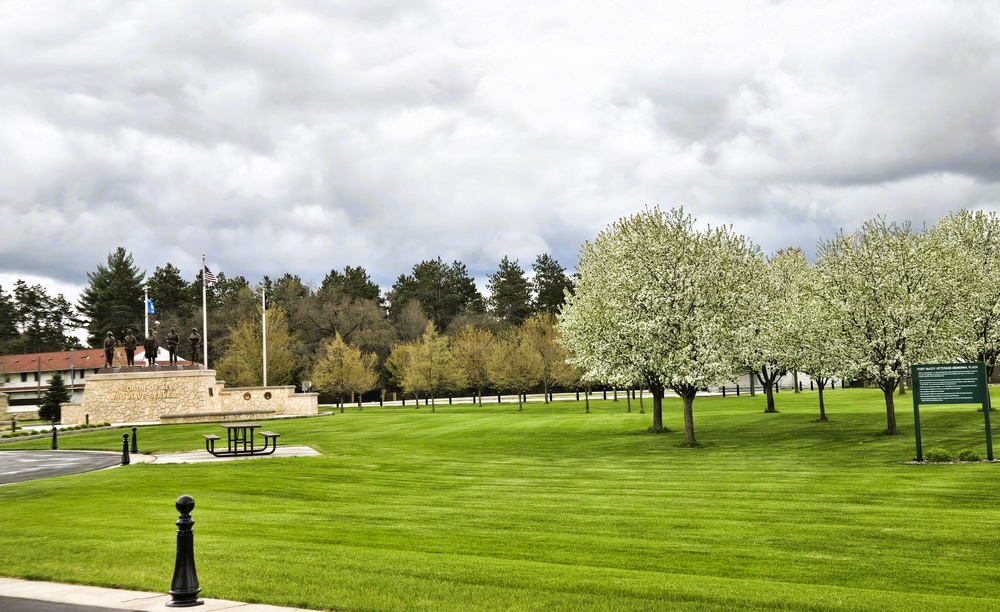 April views at Fort McCoy's historic Commemorative Area