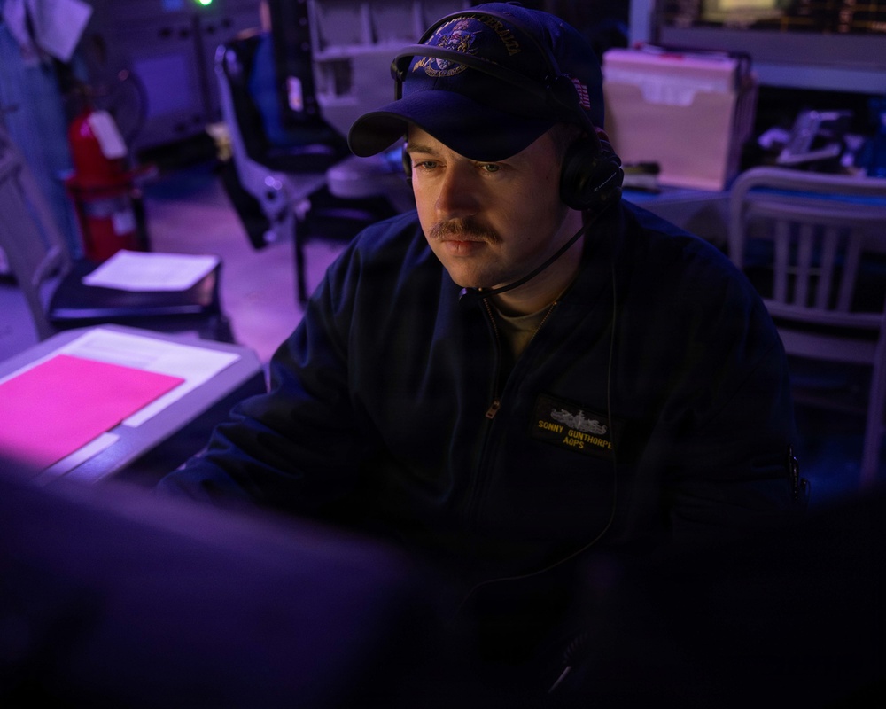 USS Rafael Peralta Enforces Maritime Blockade