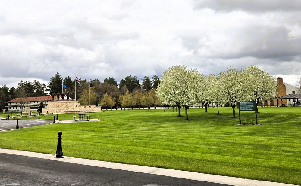 April views at Fort McCoy's historic Commemorative Area
