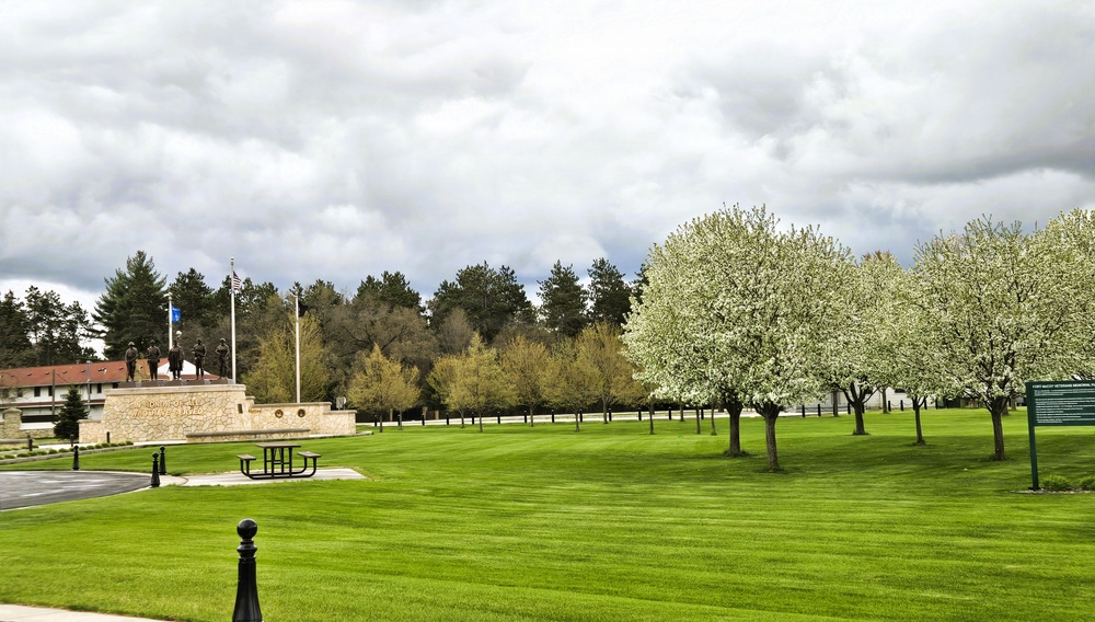 April views at Fort McCoy's historic Commemorative Area