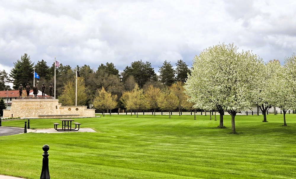 April views at Fort McCoy's historic Commemorative Area
