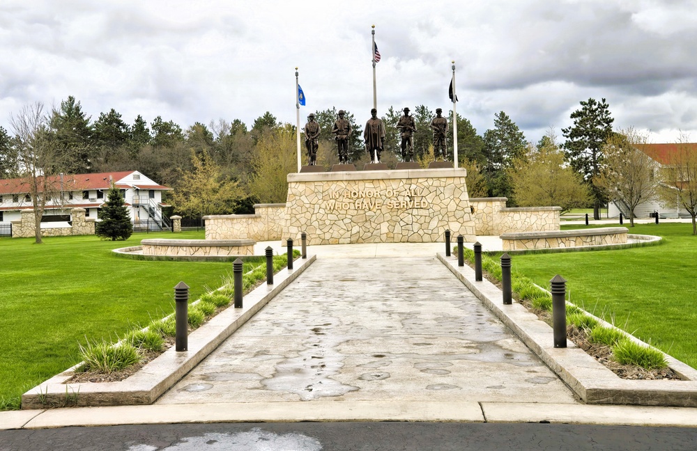 April views at Fort McCoy's historic Commemorative Area