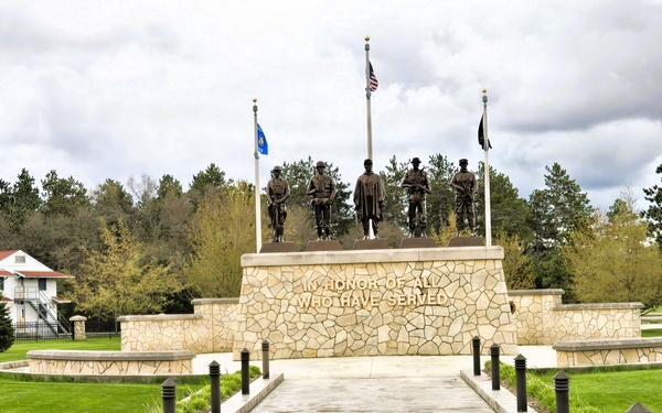 April views at Fort McCoy's historic Commemorative Area