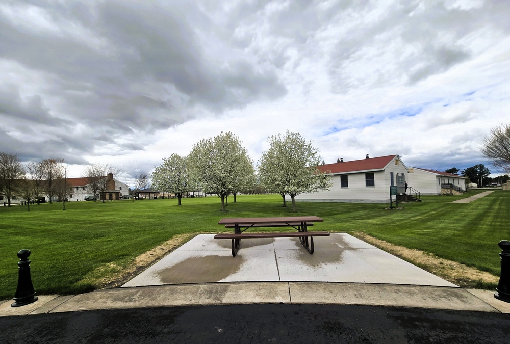 April views at Fort McCoy's historic Commemorative Area
