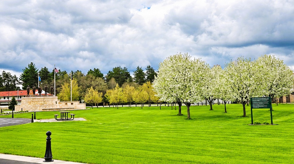 April views at Fort McCoy's historic Commemorative Area