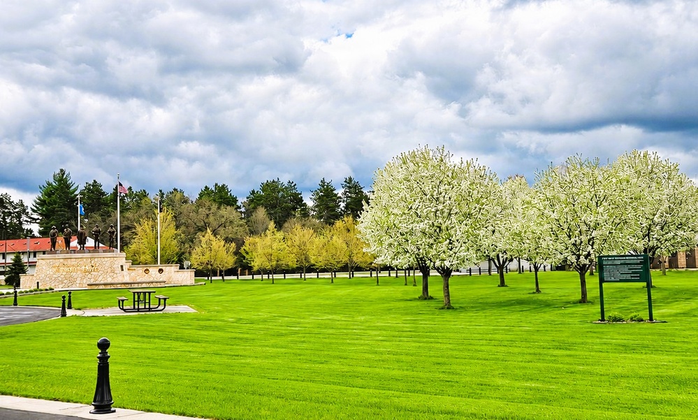 April views at Fort McCoy's historic Commemorative Area