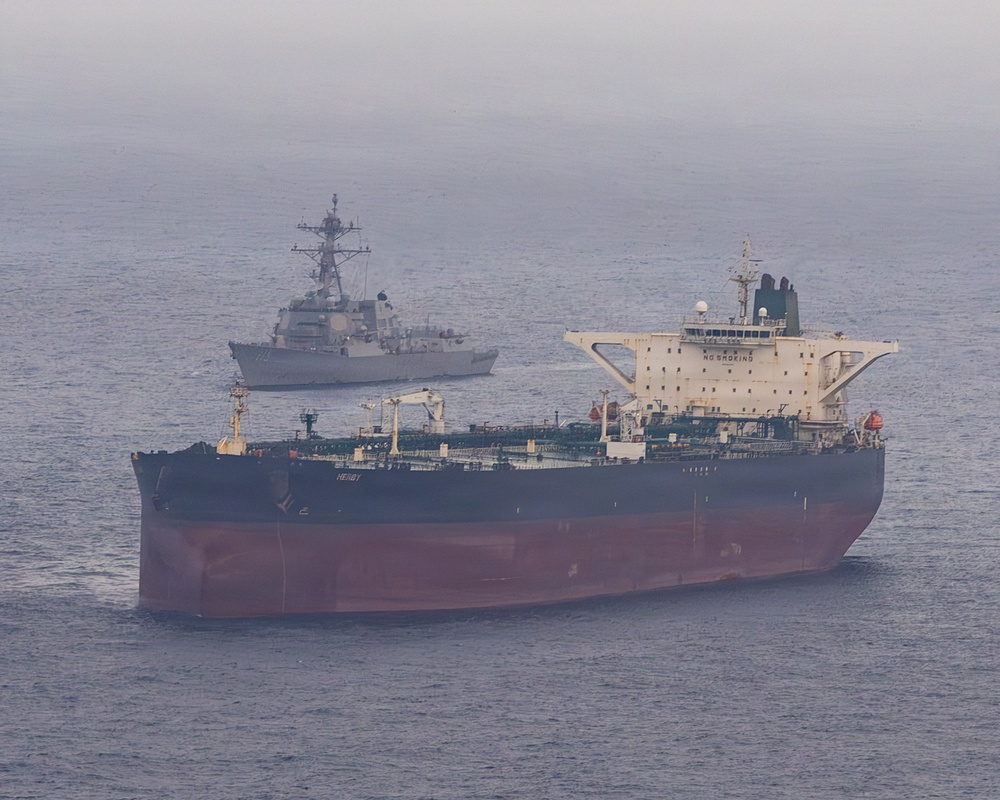 USS Rafael Peralta Enforces Maritime Blockade