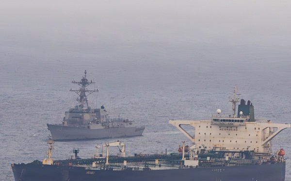 USS Rafael Peralta Enforces Maritime Blockade