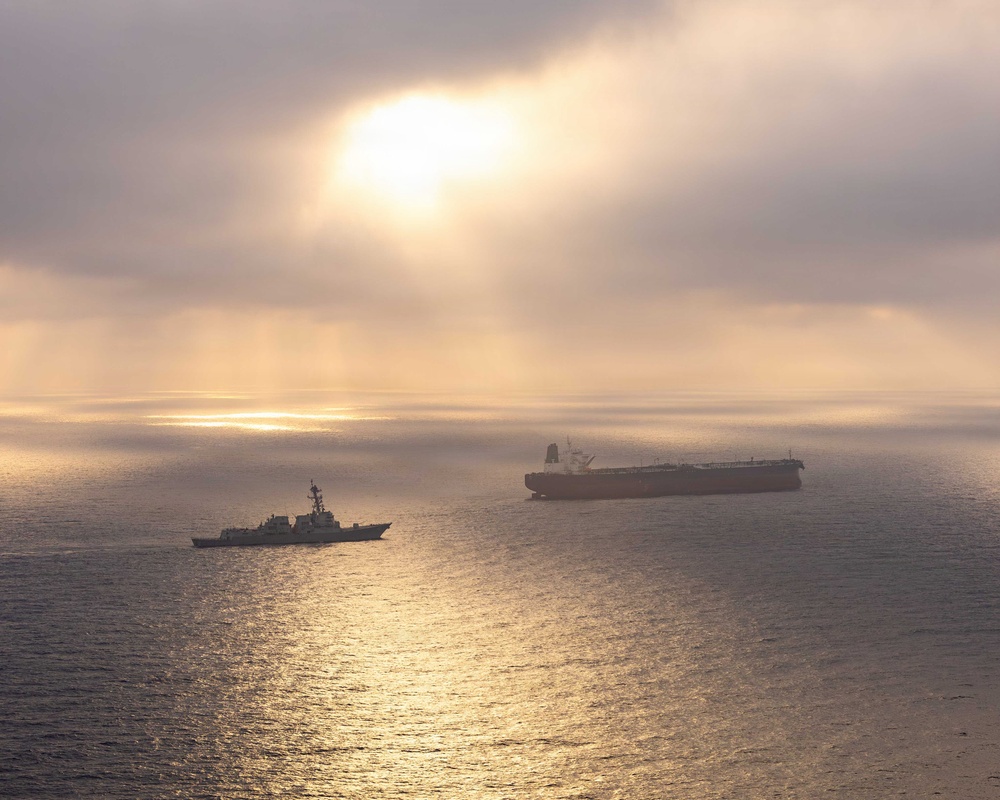 USS Rafael Peralta Enforces Maritime Blockade