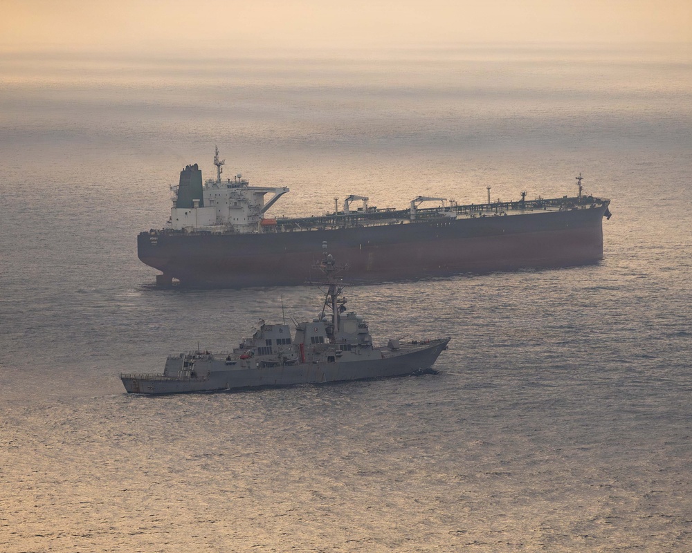 USS Rafael Peralta Enforces Maritime Blockade