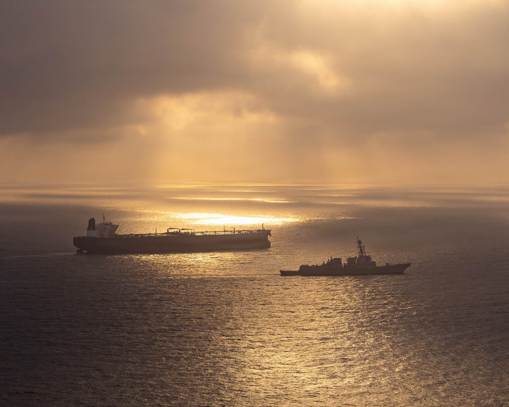 USS Rafael Peralta Enforces Maritime Blockade