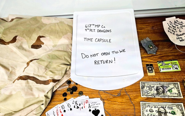 Artifacts from 617th Military Police Company time capsule discovered at Fort McCoy now on display at Fort McCoy History Center