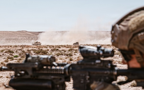 Sky Soldiers participating in African Lion 26 counterattack lane validate emerging breach tactics with robotic systems