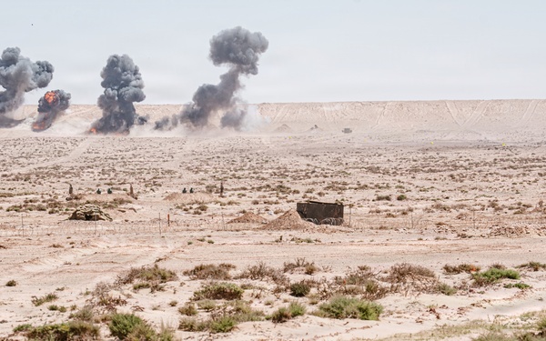 Sky Soldiers participating in African Lion 26 counterattack lane validate emerging breach tactics with robotic systems