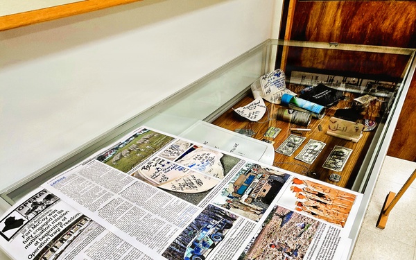 Artifacts from 617th Military Police Company time capsule discovered at Fort McCoy now on display at Fort McCoy History Center
