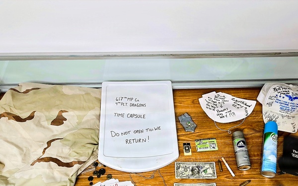 Artifacts from 617th Military Police Company time capsule discovered at Fort McCoy now on display at Fort McCoy History Center