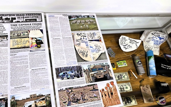 Artifacts from 617th Military Police Company time capsule discovered at Fort McCoy now on display at Fort McCoy History Center