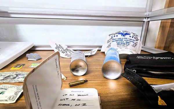 Artifacts from 617th Military Police Company time capsule discovered at Fort McCoy now on display at Fort McCoy History Center
