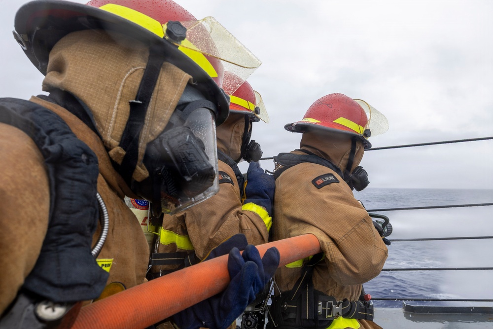 USS Fitzgerald Fire Drill