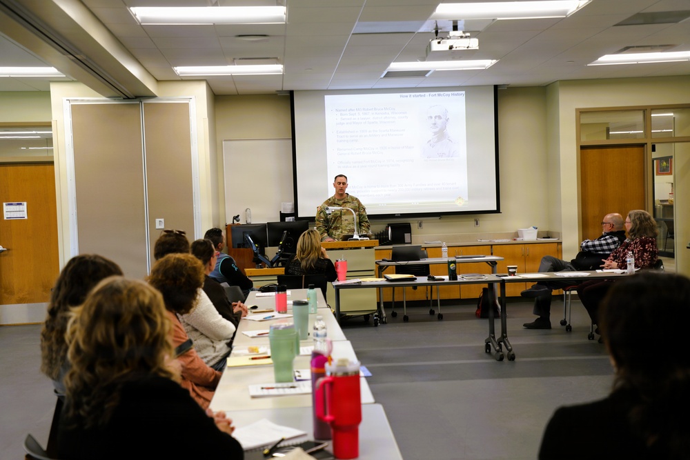 Fort McCoy employment experts connect with workforce partners during panel at Western Technical College