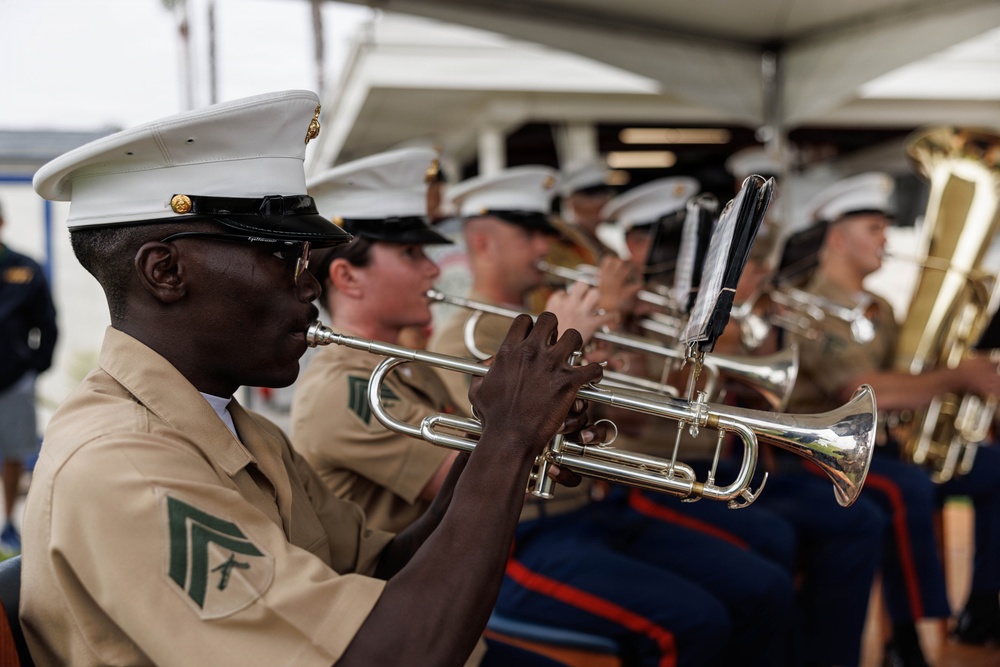 Marine Band San Diego Performs at Coronado Cays Yacht Club Opening Day Ceremony