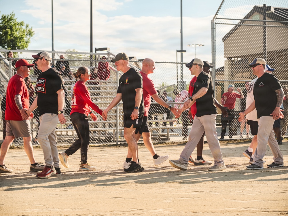 Commander vs Command Sergeant Major Softball game 2026 Victory Week