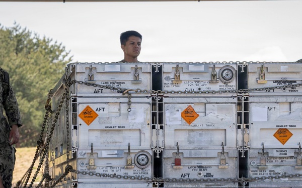 Airmen, Sailors strengthen interoperability during munitions pallet build