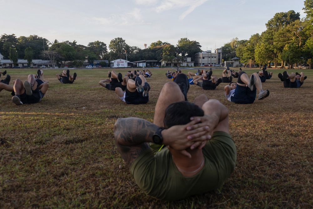 U.S. Marines, Armed Forces of the Philippines conduct Physical Training