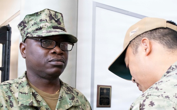 Navy Reserve Center Miami Honors Retiring Sailor LS1 Kokou Kossi
