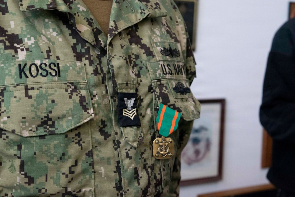 Navy Reserve Center Miami Honors Retiring Sailor LS1 Kokou Kossi