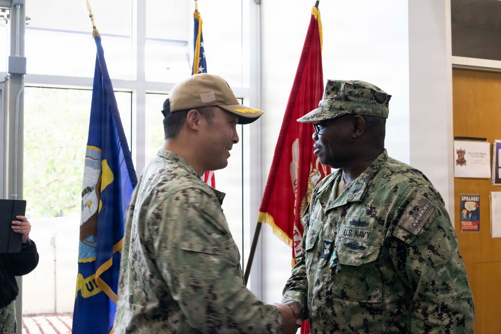 Navy Reserve Center Miami Honors Retiring Sailor LS1 Kokou Kossi