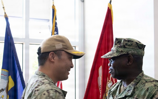 Navy Reserve Center Miami Honors Retiring Sailor LS1 Kokou Kossi