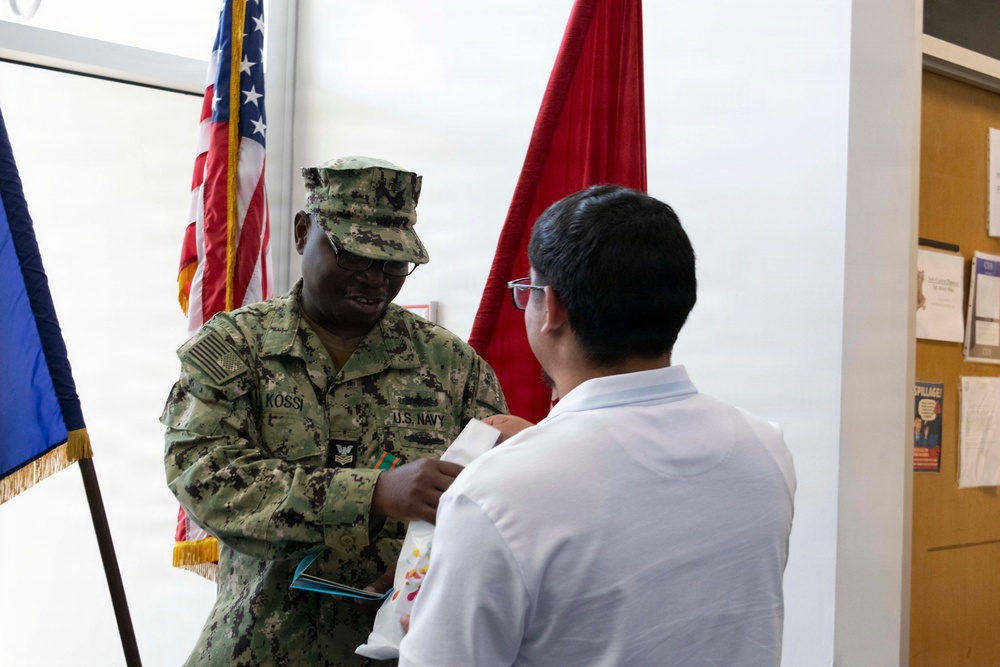 Navy Reserve Center Miami Honors Retiring Sailor LS1 Kokou Kossi