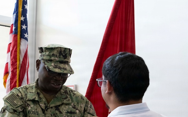 Navy Reserve Center Miami Honors Retiring Sailor LS1 Kokou Kossi