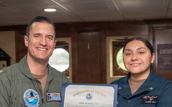 USS GEORGE WASHINGTON WARFIGHTER OF THE WEEK