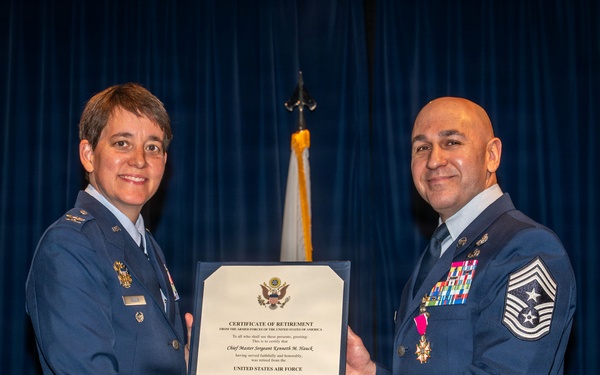 Yokota Honors Command Chief During Retirement Ceremony