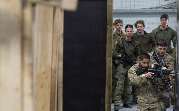 1st Battalion, 12th Cavalry Regiment train alongside Norwegians on close-quarters battle techniques
