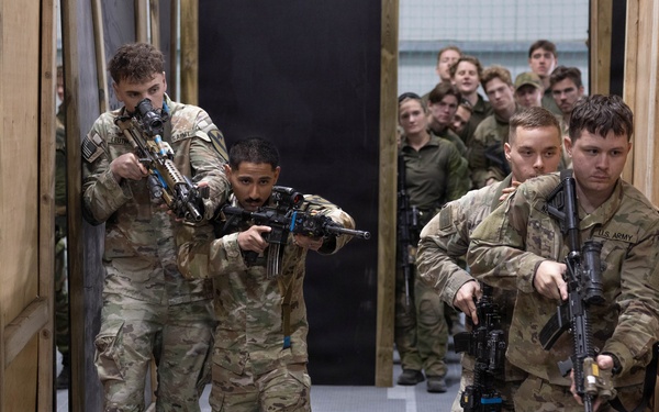 1st Battalion, 12th Cavalry Regiment train alongside Norwegians on close-quarters battle techniques