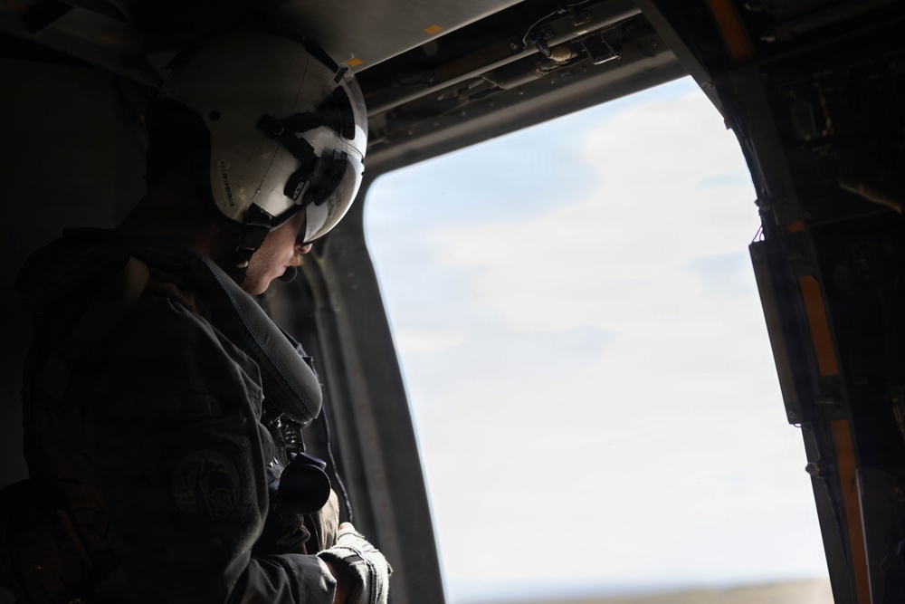 Marines coordinate simulated MV-22B Osprey CASEVAC