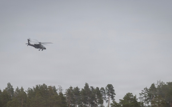 12th Combat Aviation Brigade conducts a live-fire exercise with 2nd Cavalry Regiment during Saber Strike in Poland